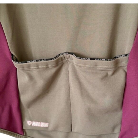 Pearl Izumi Fleece-Lined Full-Zip Cycling Jacket - Plum/Gray - XL - Picture 6 of 10